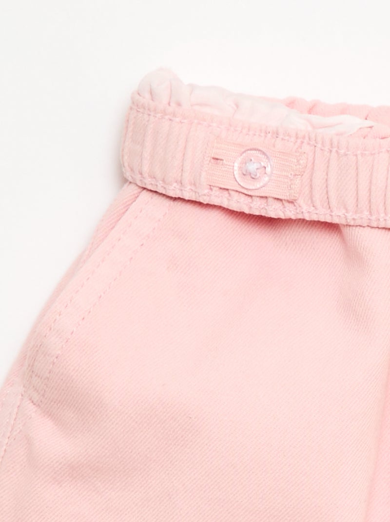 Short en  denim léger Rose - Kiabi
