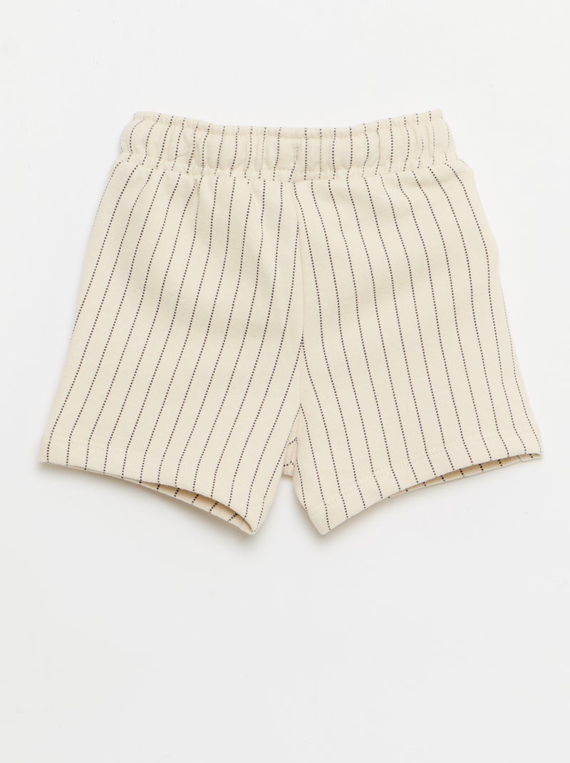 Short en french terry 'Disney' Beige - Kiabi