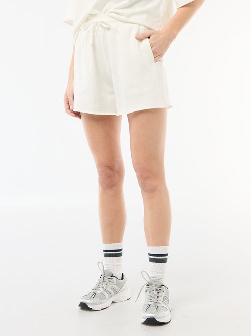 Short en French Terry uni - Kiabi