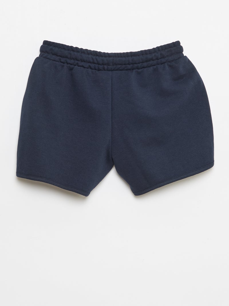 Short en french terry uni Bleu - Kiabi