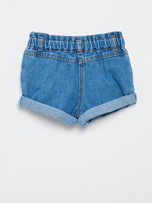 Short en jean avec motif cœur - Kiabi