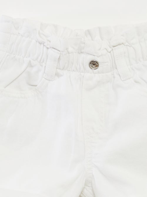 Short en jean avec revers à la base - Kiabi