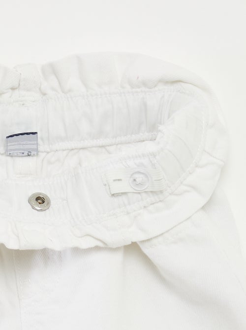 Short en jean avec revers à la base - Kiabi