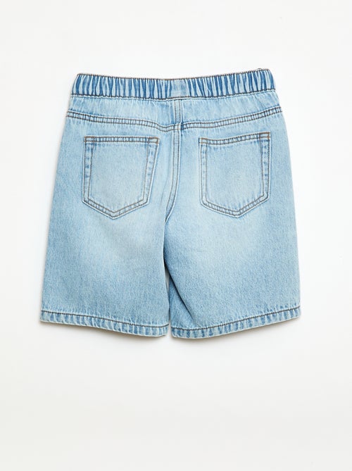 Short en jean élastiqué - Kiabi