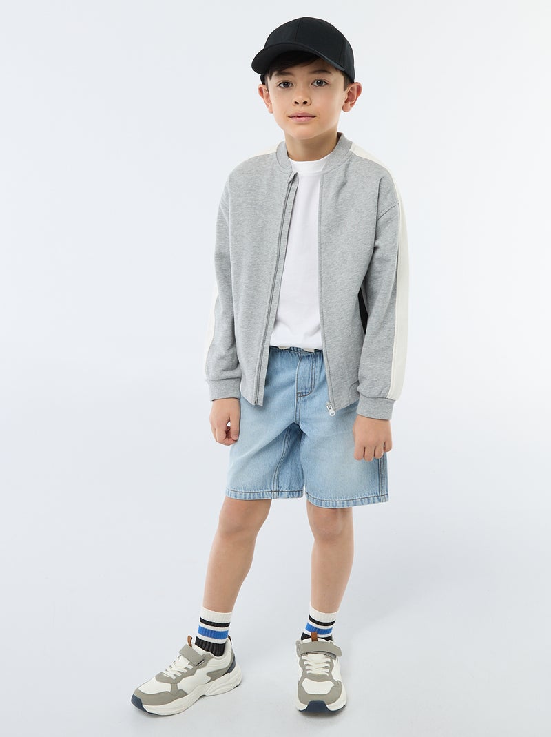 Short en jean élastiqué Bleu - Kiabi