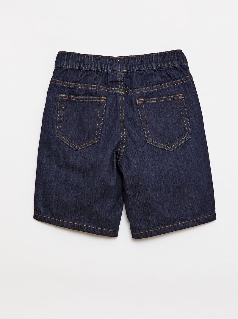 Short en jean élastiqué Bleu - Kiabi
