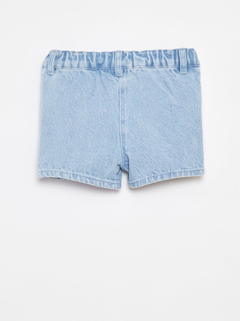 Short en jean 'Mickey' 'Disney' BLEU - Kiabi