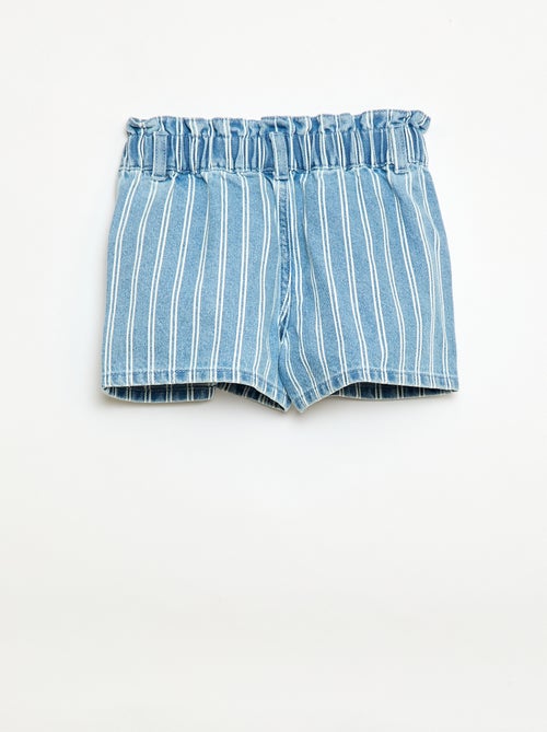 Short en jean paper bag - Kiabi