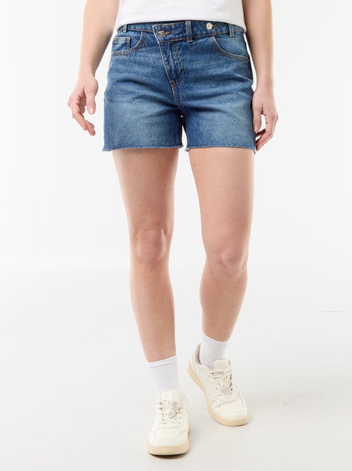Short en jean taille haute - Kiabi