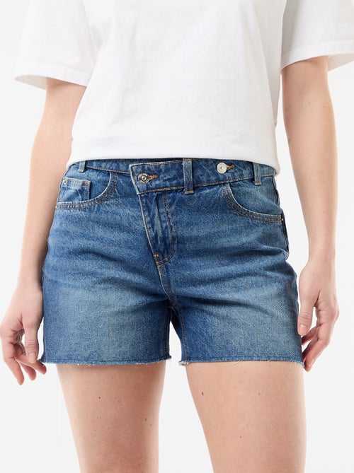 Short en jean taille haute - Kiabi