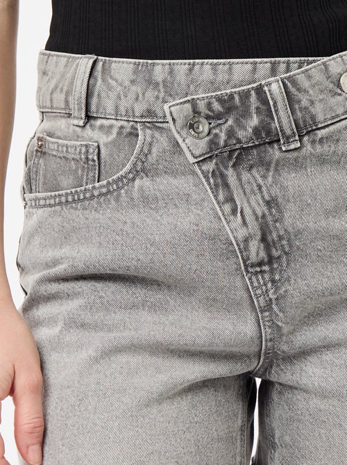 Short en jean taille haute - Kiabi