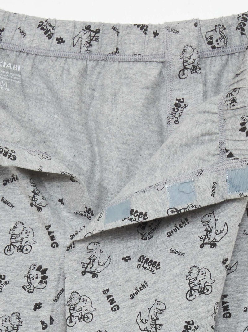 Short en jersey - collection facile à enfiler Gris - Kiabi