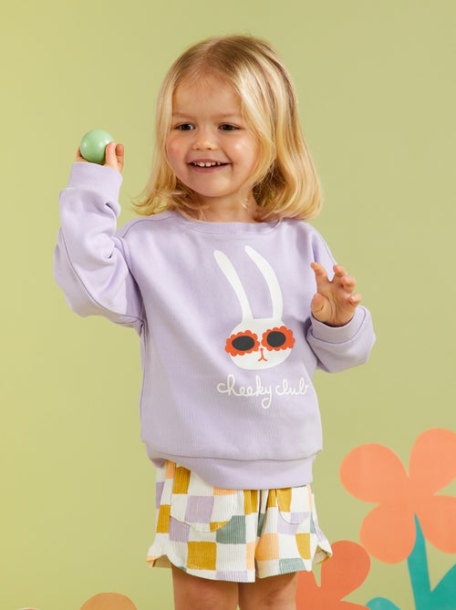 Short en maille crêpe à motif - Grafik Edition - Kiabi