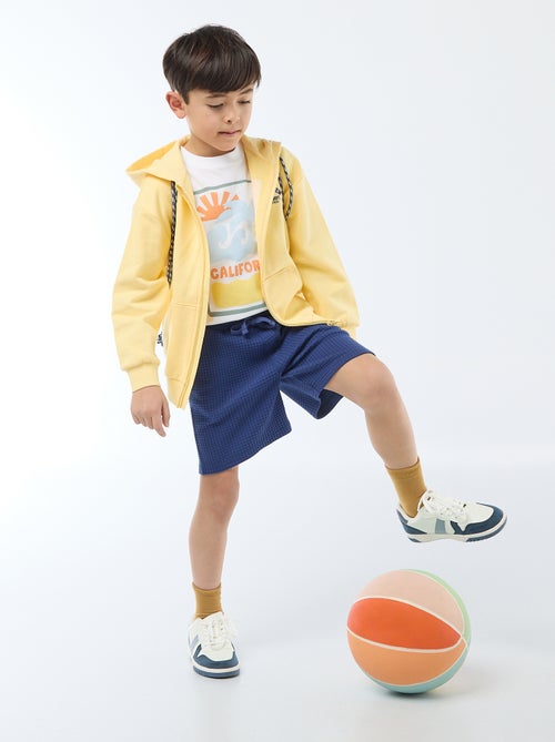 Short en maille gaufrée - Kiabi