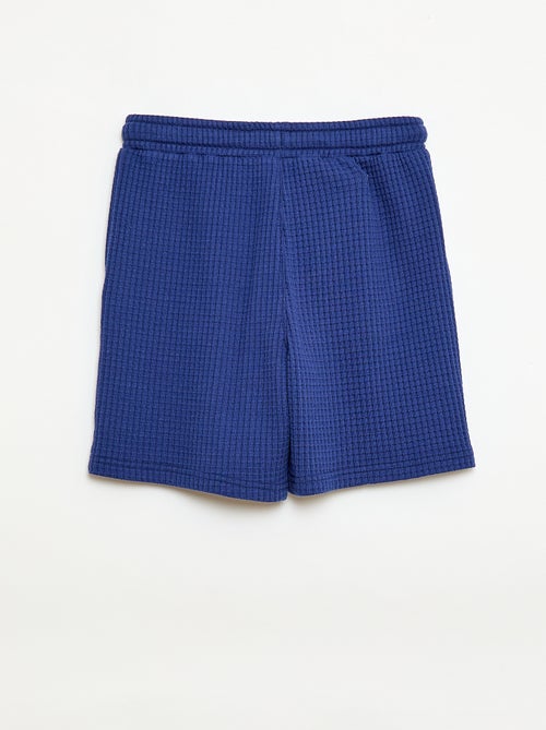 Short en maille gaufrée - Kiabi