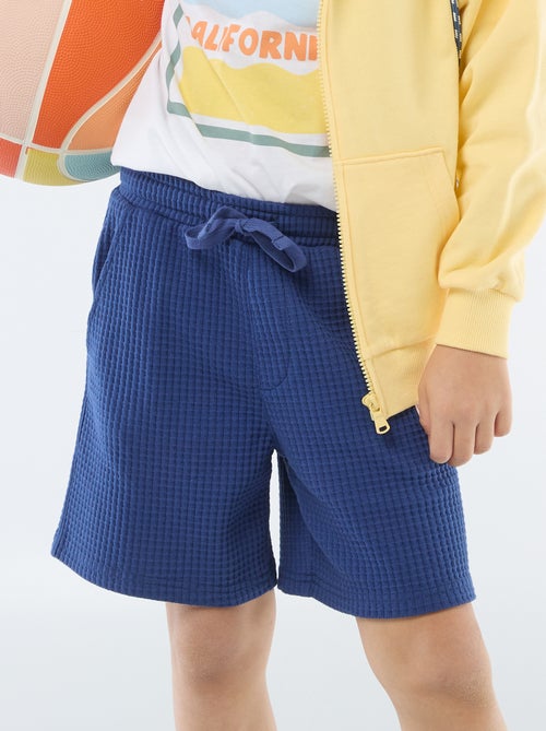 Short en maille gaufrée - Kiabi