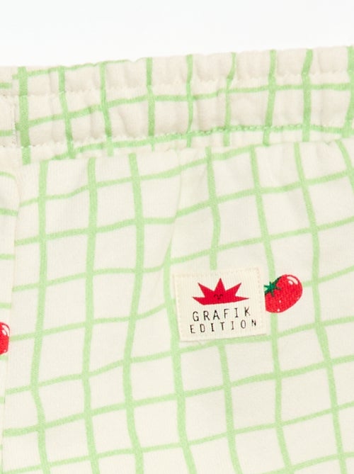 Short en molleton à motif - Kiabi