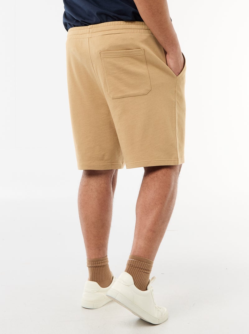 Short en molleton Beige - Kiabi