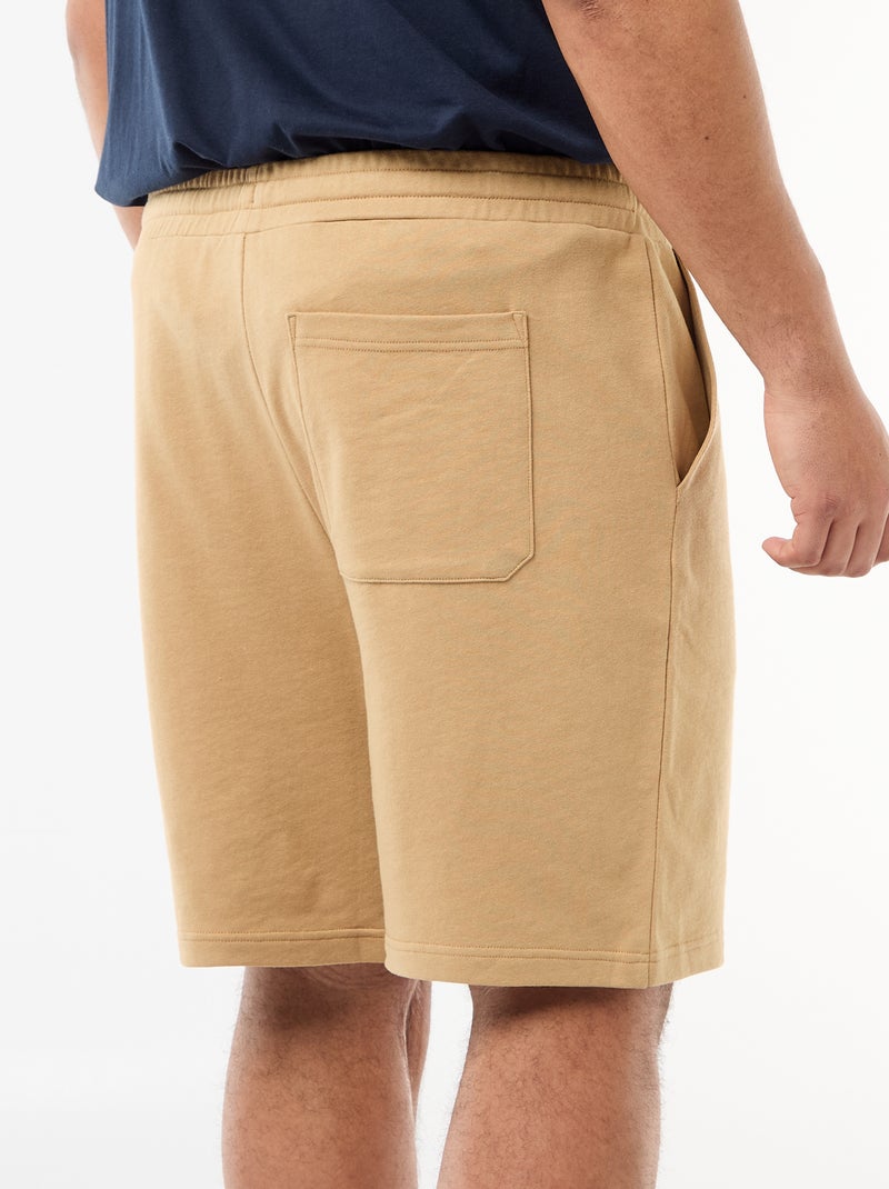 Short en molleton Beige - Kiabi