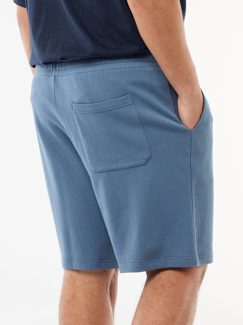 Short en molleton Bleu - Kiabi