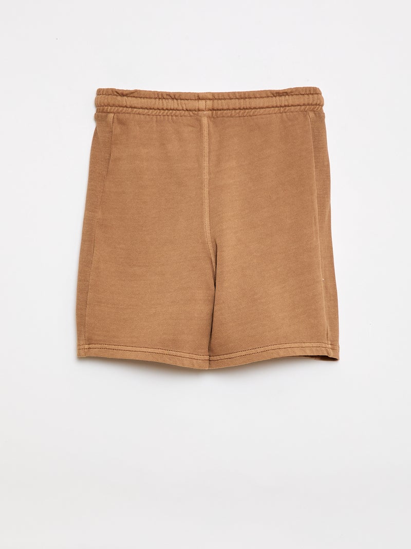 Short en molleton léger Beige - Kiabi