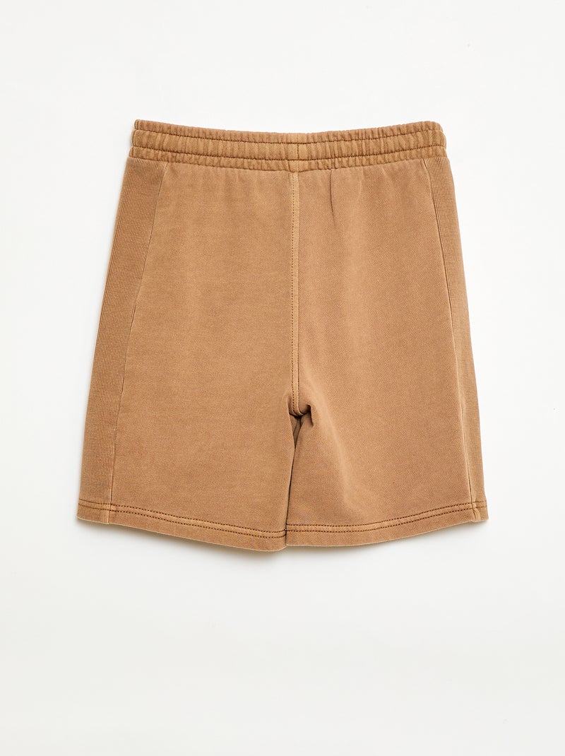 Short en molleton léger Beige - Kiabi