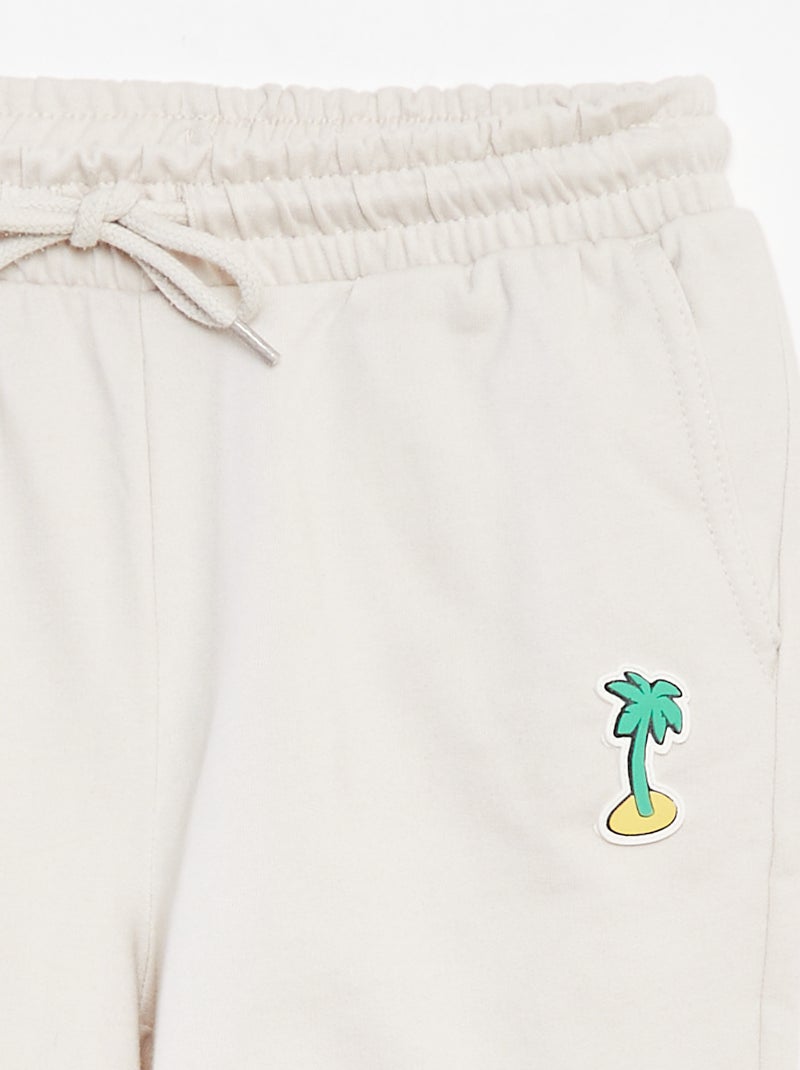 Short en molleton léger Blanc - Kiabi