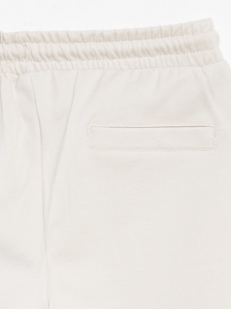 Short en molleton léger Blanc - Kiabi