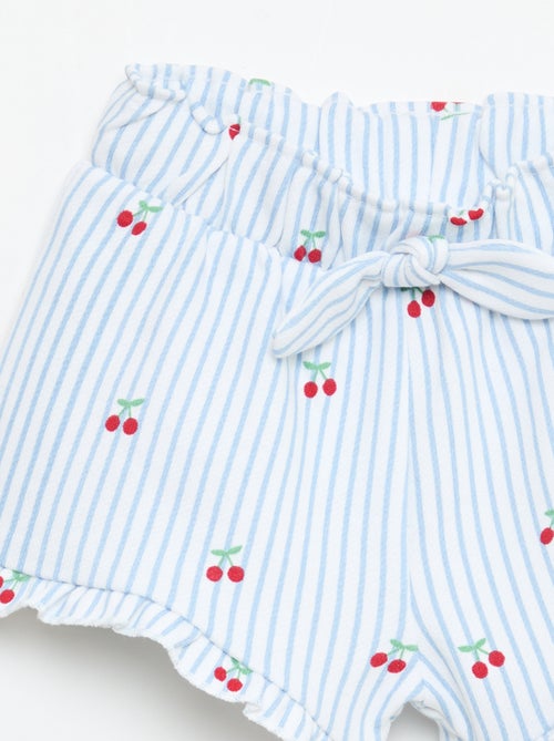 Short en molleton léger et volanté - Kiabi