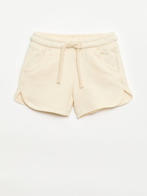 Short en molleton léger uni - Kiabi