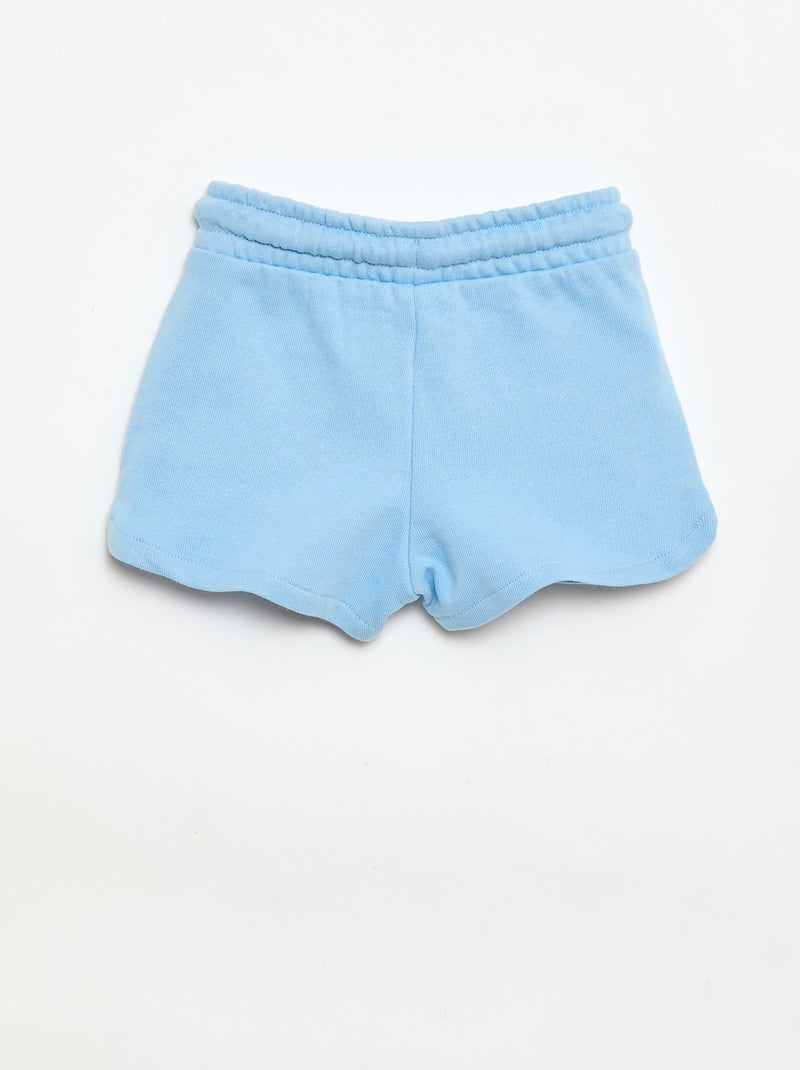 Short en molleton léger uni Bleu - Kiabi