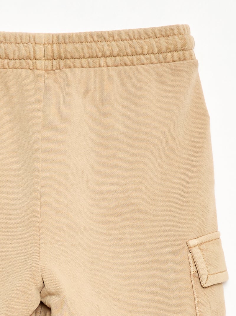 Short en molleton multipoche Beige - Kiabi