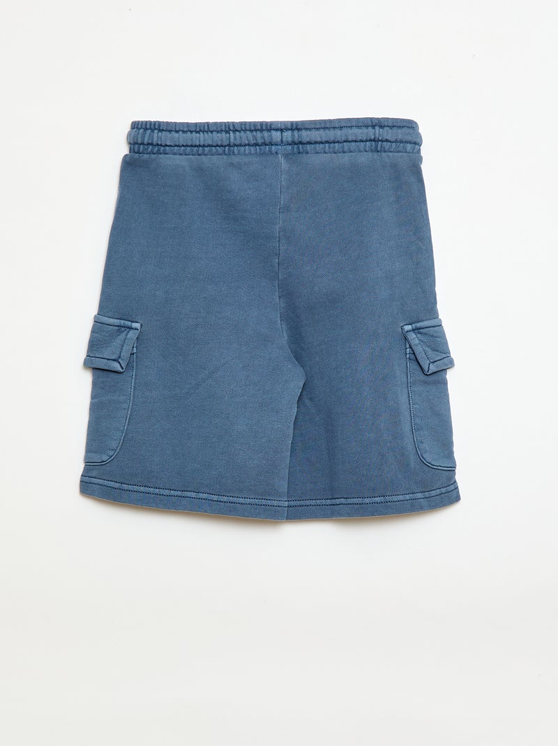 Short en molleton multipoche Bleu - Kiabi