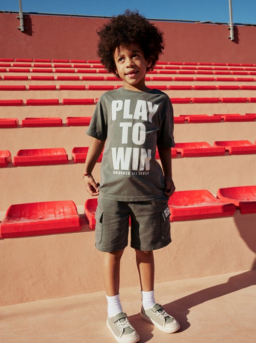 Short en molleton multipoche - Kiabi