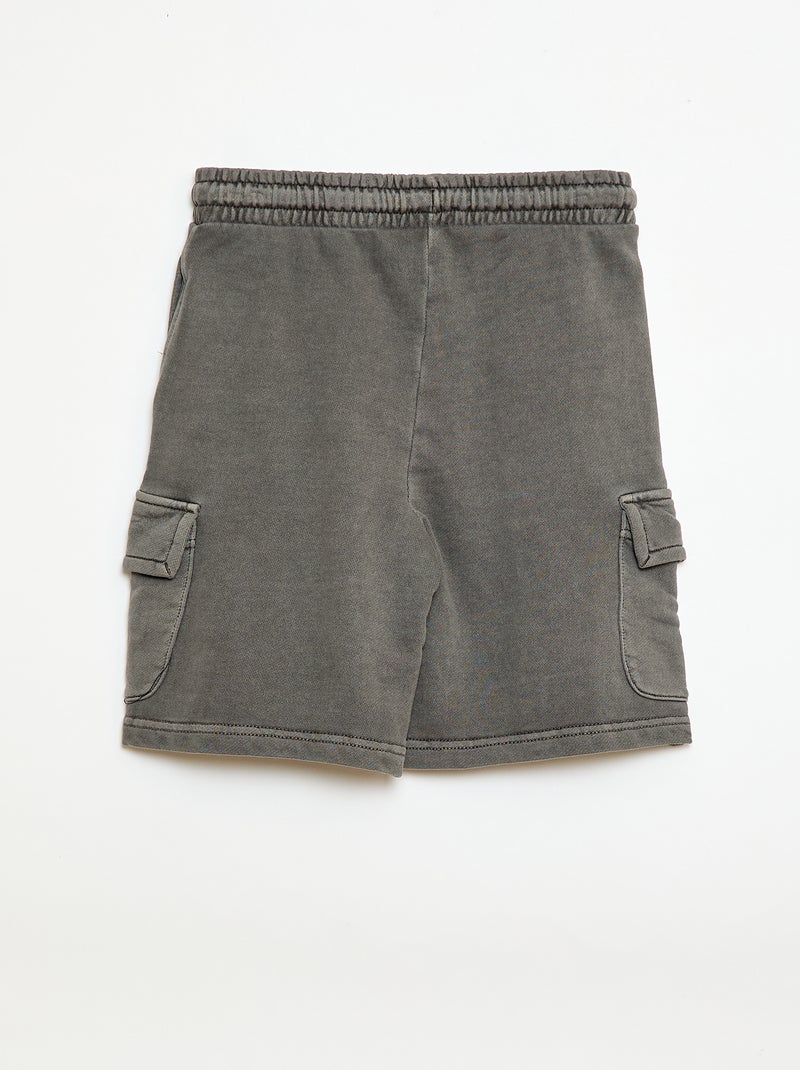 Short en molleton multipoche Gris - Kiabi