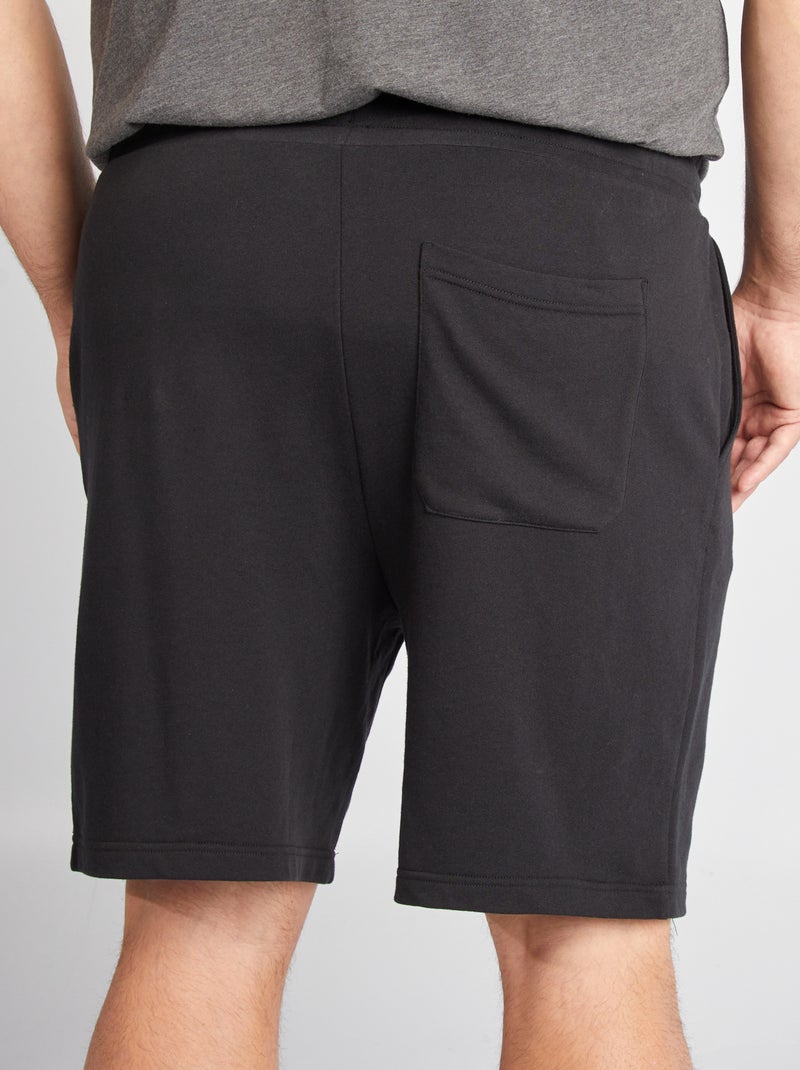 Short en molleton Noir - Kiabi