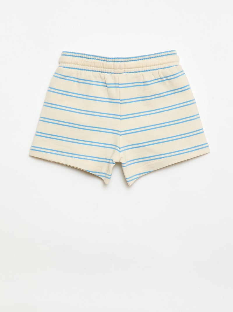 Short en molleton non gratté Blanc - Kiabi