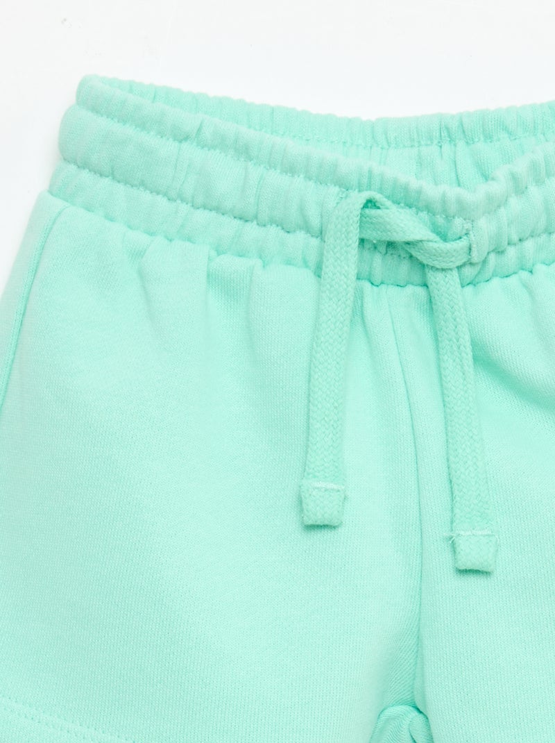 Short en molleton non gratté Vert - Kiabi