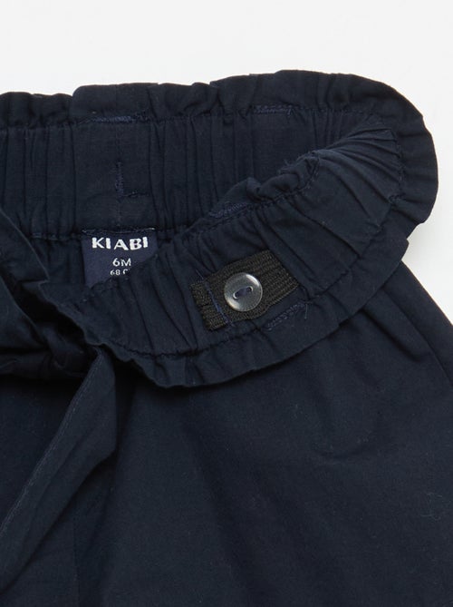 Short en popeline avec ceinture à nouer - Kiabi