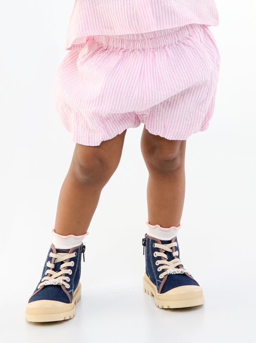 Short en seersucker à rayures - Kiabi Short en seersucker à rayures - Kiabi