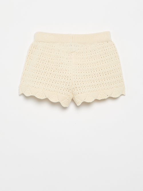Short en tricot uni - Kiabi