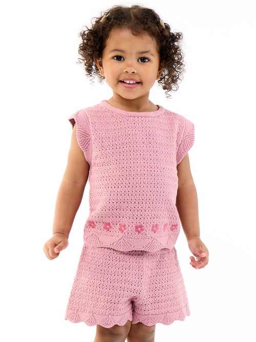 Short en tricot uni - Kiabi