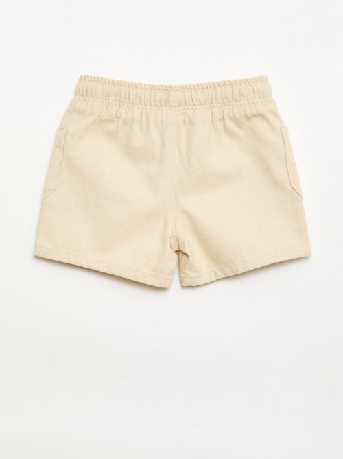 Short en twill avec poches plaquées - Kiabi