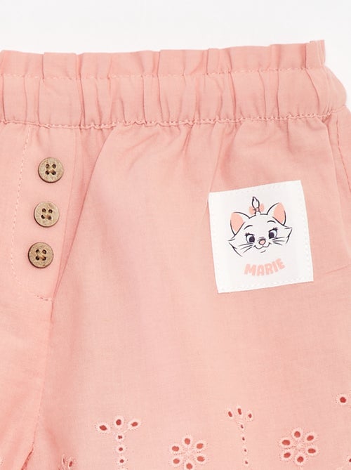 Short en voile de coton avec broderie anglaise 'Disney' - Kiabi