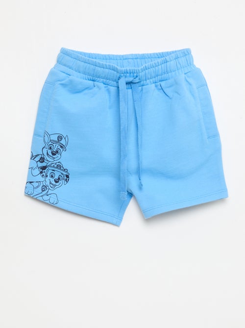 Short imprimé 'Pat patrouille' en french terry coton uni - Kiabi