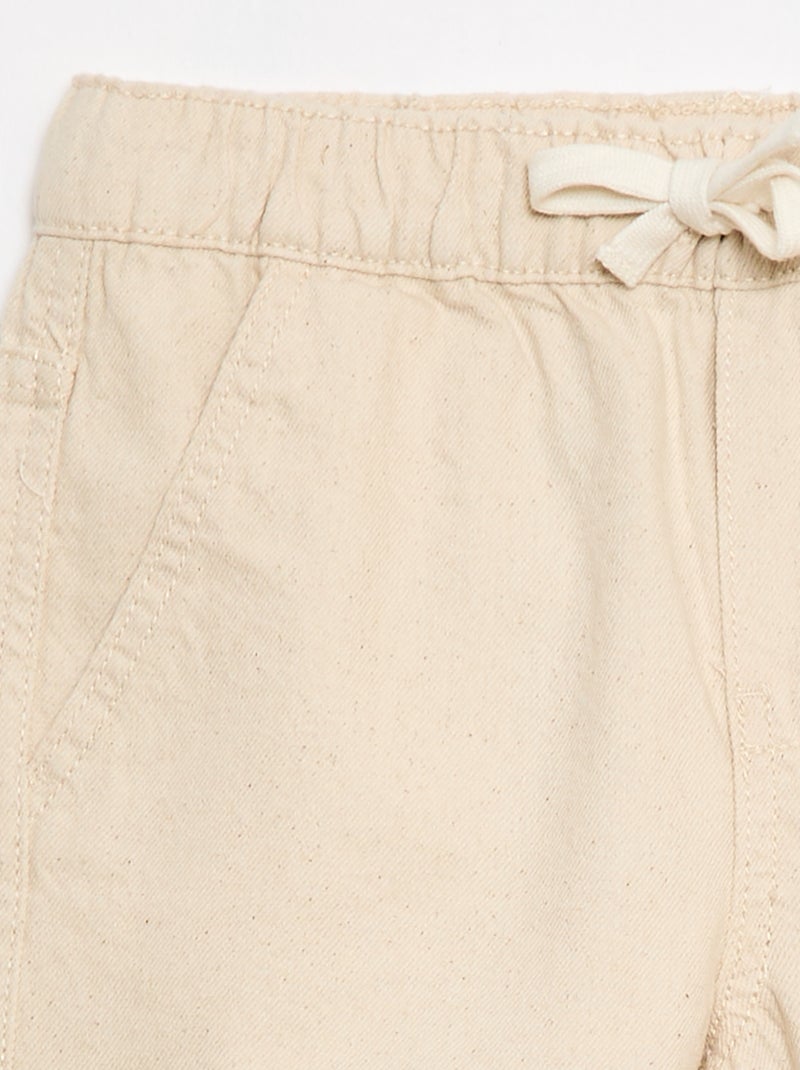 Short in denim elasticizzato Bianco - Kiabi