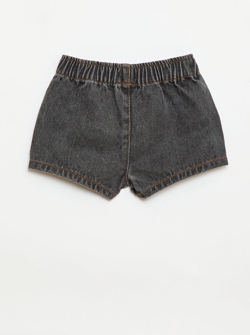 Short in denim Grigio - Kiabi