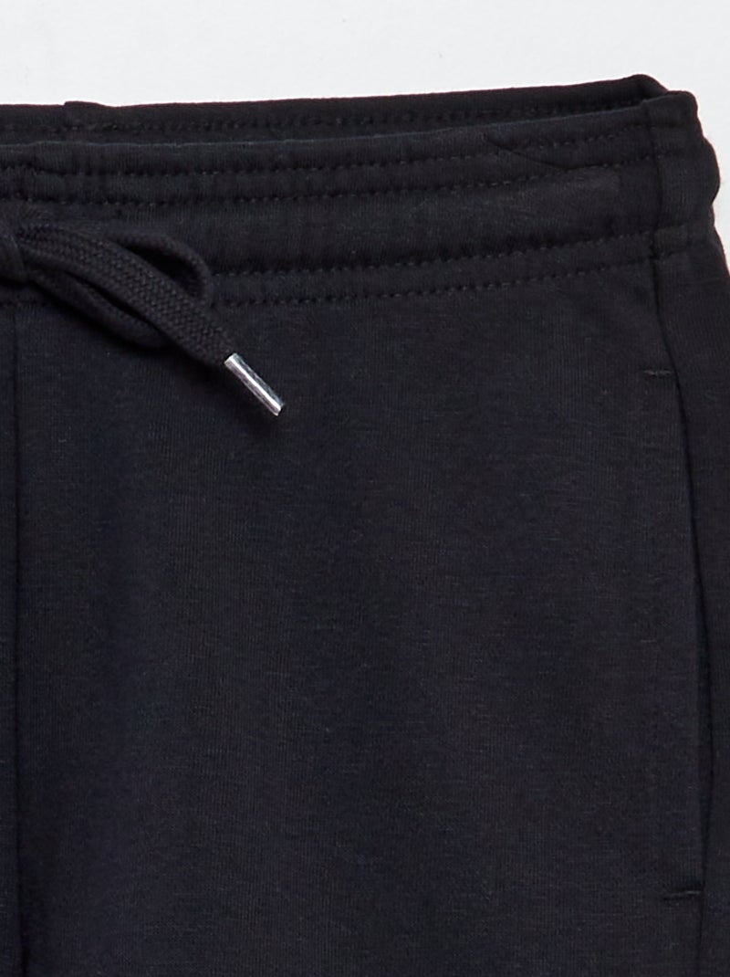 Short in felpa leggera nero - Kiabi