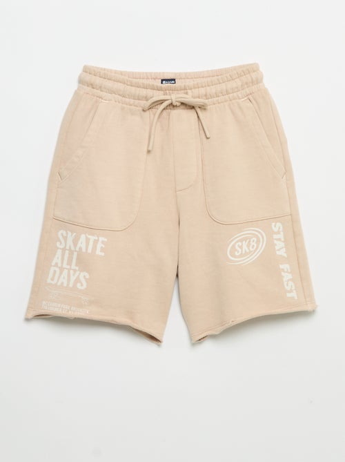 Short in felpa leggera stampata - Kiabi