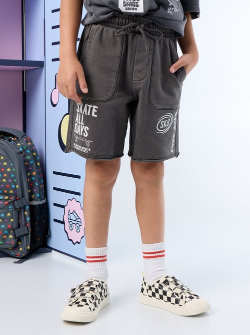 Short in felpa leggera stampata - Kiabi